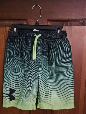 Under Armour Boys' Neon Green Gradient Swim Shorts